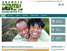 Tablet Screenshot of anamosadental.net